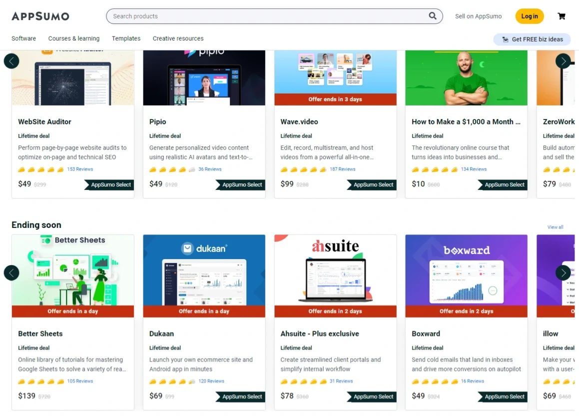 AppSumo review for software
