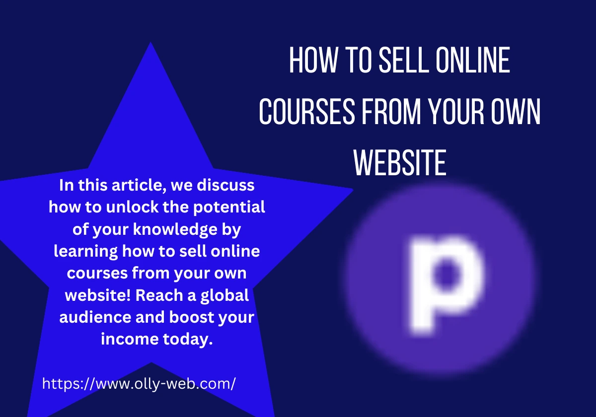Sell Online Courses From Your Own Website