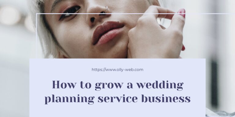 How to grow a wedding planning service business