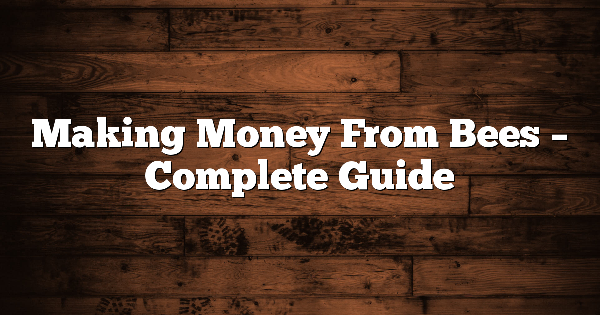 Making Money From Bees – Complete Guide