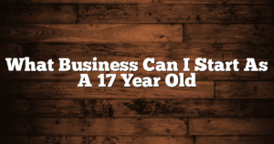 What Business Can I Start As A 17 Year Old