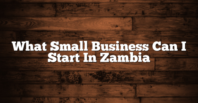What Small Business Can I Start In Zambia 3 What Small Business Can I Start In Zambia