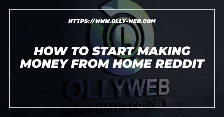 How To Start Making Money From Home Reddit