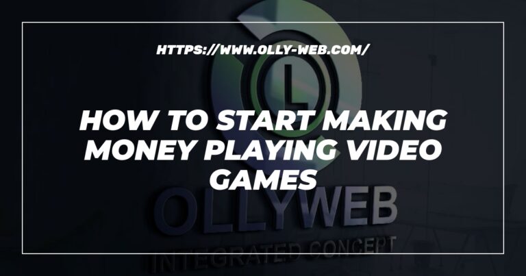 How To Start Making Money Playing Video Games
