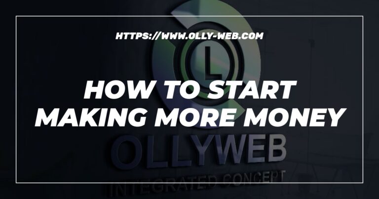 How To Start Making More Money