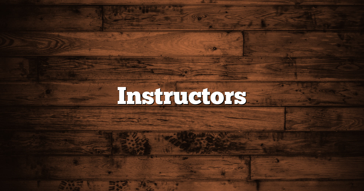 Instructors